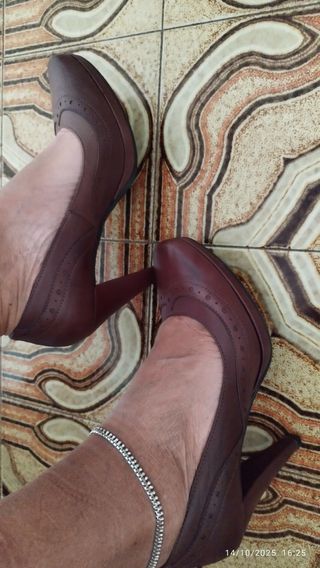 Scarpe marroni modello inglesina