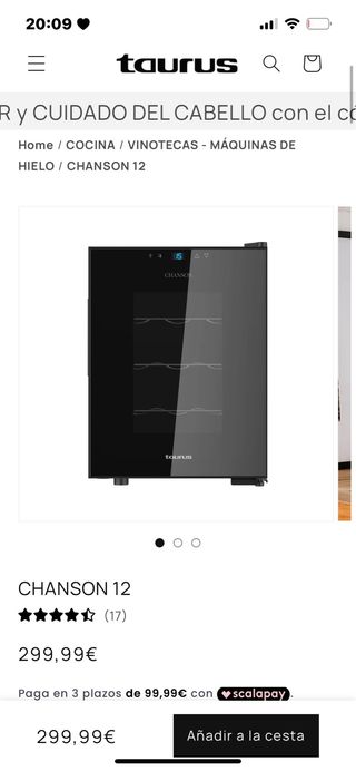 Vinoteca Taurus Chanson 12 nueva en caja sin abrir