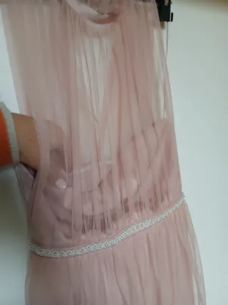 Abito da cerimonia rosa in seta