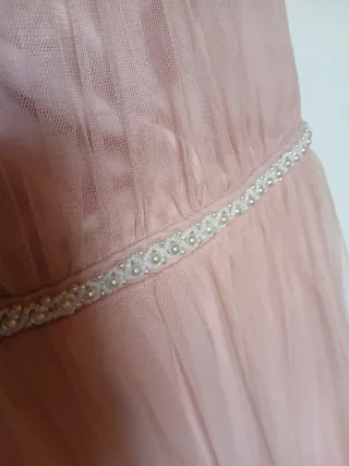 Abito da cerimonia rosa in seta