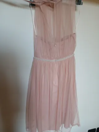 Abito da cerimonia rosa in seta