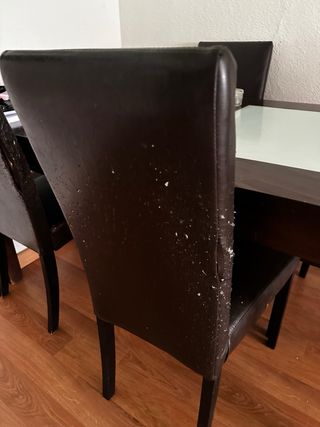 Mesa de comedor y 5 sillas.