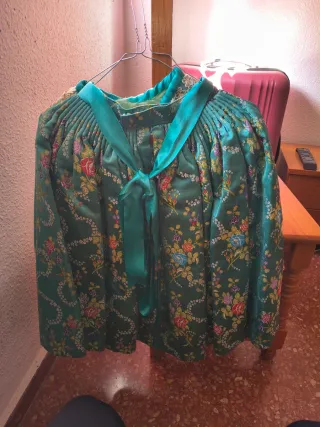 Traje Fallera Niña Verde Flores 3-6 años
