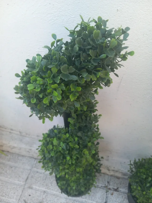 Arbustos topiaria artificiales espiral