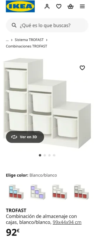 Mueble Almacenaje Infantil Ikea Blanco