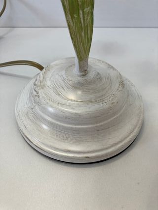 Lampada tavolo metallo verde/rosa