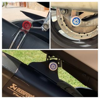 Antirrobo para tubos de escape moto UNIVERSAL