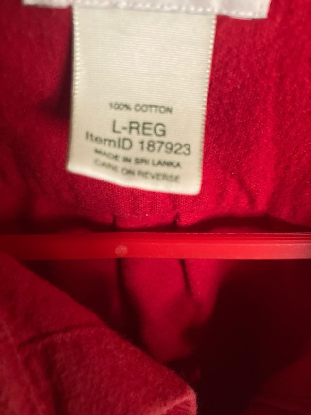 Camisa Franela L.L.Bean Roja