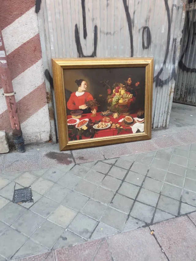 Cuadro al óleo naturaleza muerta