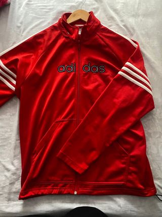 Chaqueta Adidas Roja Vintage Talla L