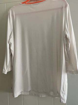 Camiseta Punto Roma manga 3/4 blanca
