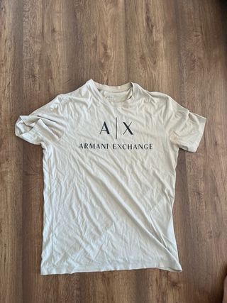Camiseta Armani Exchange Beige
