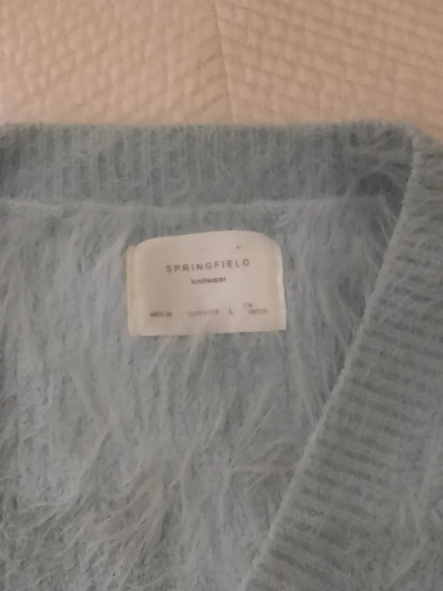 Jersey azul y blanco