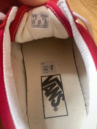 Vans Rojas Talla 40