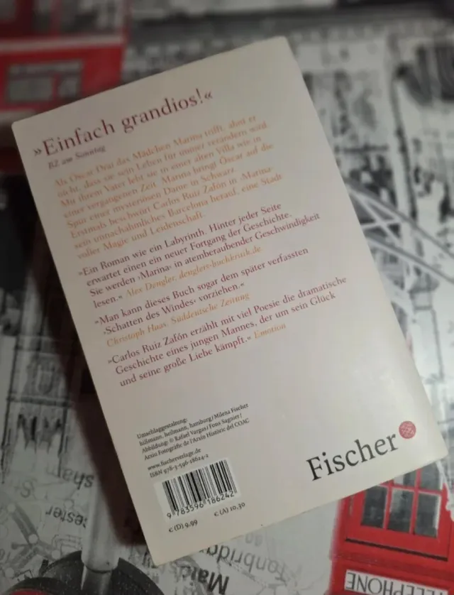 Carlos Ruiz Zafón "MARINA" en alemán NUEVO