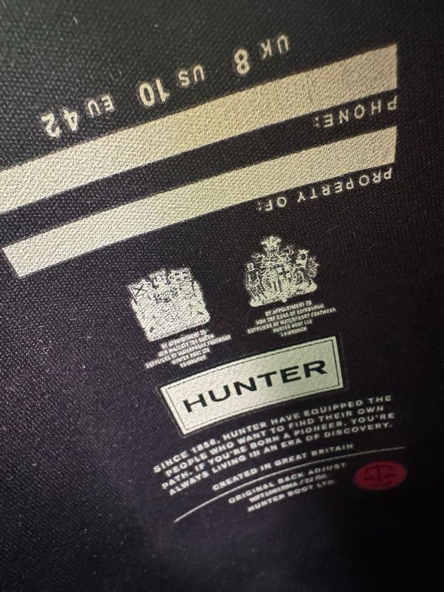 Botas de agua Hunter Negras