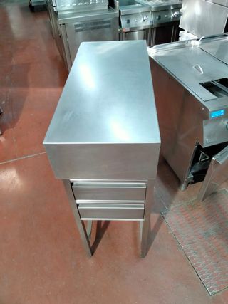Mueble acero inoxidable con cajones