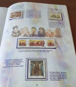 Francobolli Italia 2001 e 2002