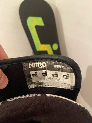 Tabla, fijaciones y botas de snow