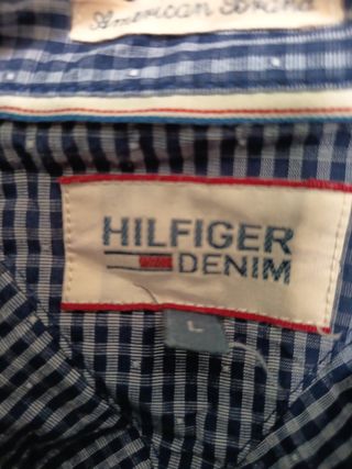 Camisa Tommy Hilfiger cuadros azul L