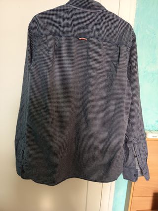 Camisa Tommy Hilfiger cuadros azul L