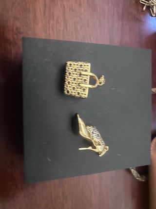 Colgantes CH Miniatura Bolso y Zapato Dorado
