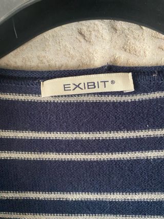 Cardigan EXIBIT uomo blu righe