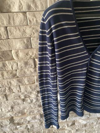 Cardigan EXIBIT uomo blu righe