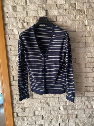 Cardigan EXIBIT uomo blu righe