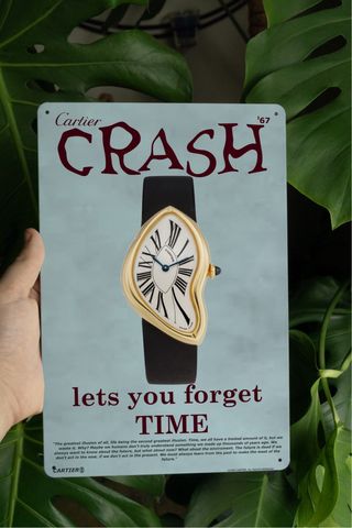 cartier crash targa metallica