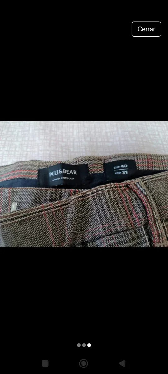 Pantalón cuadros Gales Talla 40