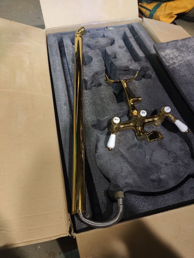 Grifo Bañera exenta PADDINGTON Dorado