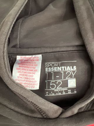 Sudadera Adidas gris niño 11-12Y