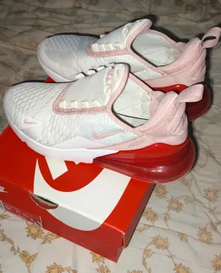 Zapatillas Nike Air Max 270 Mujer Blancas Rosas