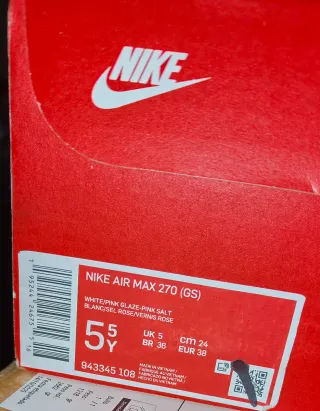 Zapatillas Nike Air Max 270 Mujer Blancas Rosas