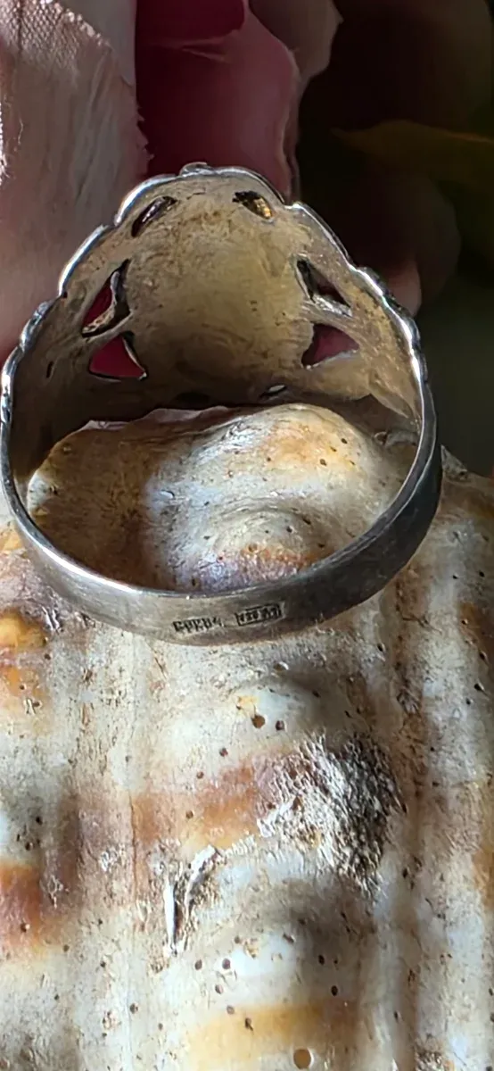Anillo Navajo Antiguo plata de ley 