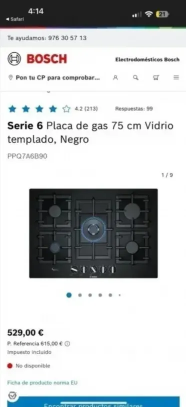 Placa de 5 Fuegos Bosch