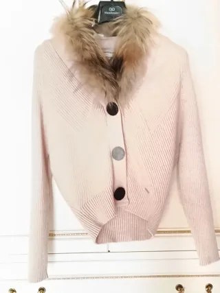 Cardigan Fracomina con pelliccia