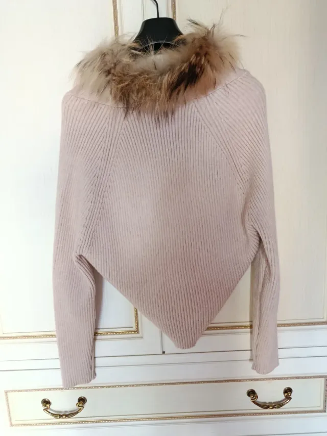 Cardigan Fracomina con pelliccia