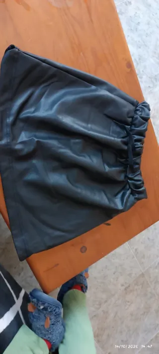 Pantalón y falda de poliéster negro para niña