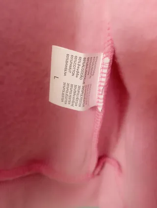 Sudadera rosa con capucha y cremallera