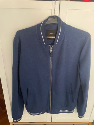 Cazadora Bomber Zara Azul