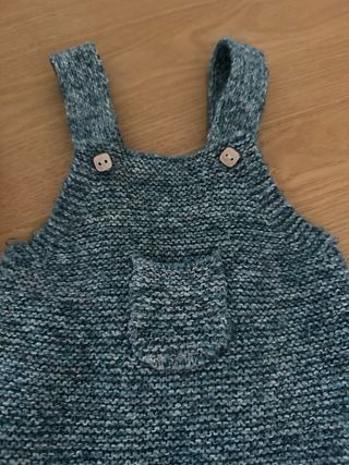 Pelele Zara Home 1-3 meses azul verdoso