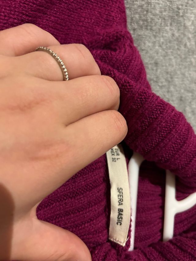 Jersey cuello alto mujer