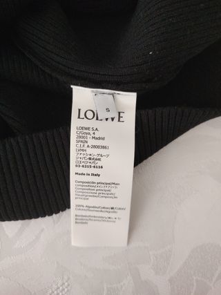 Camiseta Loewe Negra Talla S