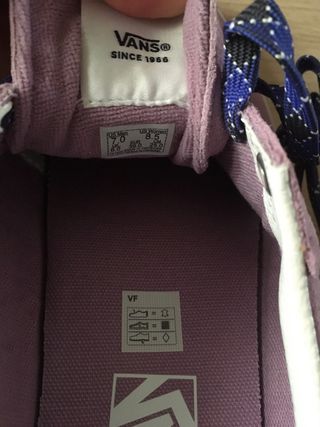 Zapatillas Vans Lila Talla 39