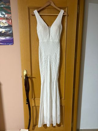 Vestido de Novia Blanco Talla S