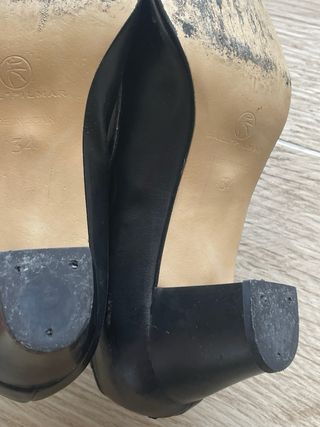 Zapatos de baile español negros de niña talla 34