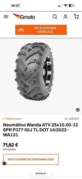 Neumáticos Quad ATV