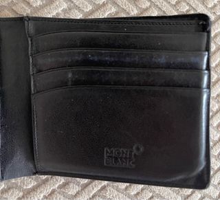 Cartera Montblanc Piel Negra Original